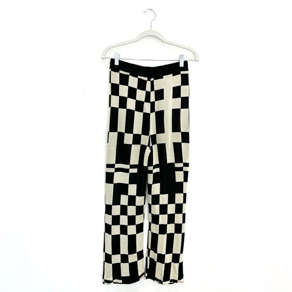 Paloma Wool Puerto Pant in Black Check - Picture 8 of 10